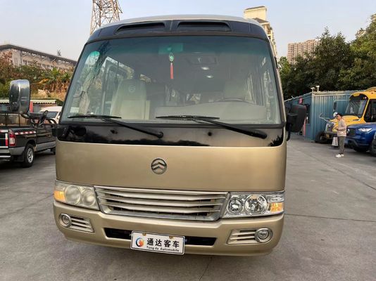คุณภาพ  Golden Dragon Small Used Coaster Bus Mini 23 Seats Passenger Used Coach Bus โรงงาน