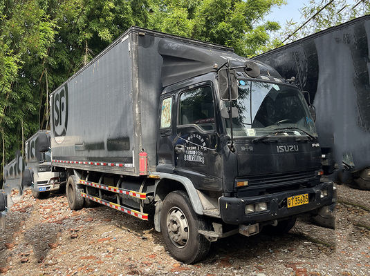 คุณภาพ  Japan ISUZU LHD Used Cargo Truck Manual 2nd Hand Cargo Van 4x2 Drive โรงงาน
