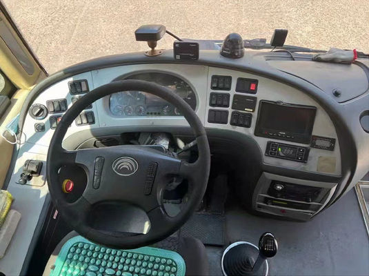 รถบัสใช้ยาวนาน 47 ที่นั่ง LHD รถบัสทัวร์มือสอง 2 ประตู