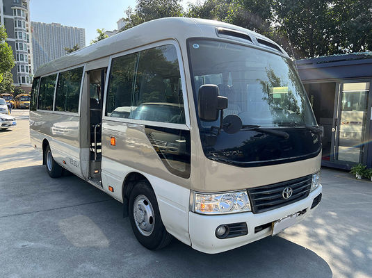ISO มือสอง Toyota Coaster Bus 20 ที่นั่ง รถโดยสารมือสอง
