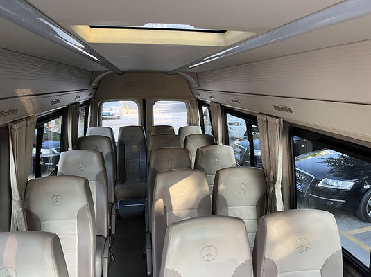 Benz 17 Seater Bus มือสอง เครื่องขนส่งด้วยมือ รถโดยสารมือสอง