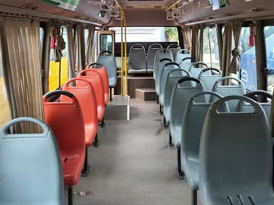 44 ที่นั่ง 25 ที่นั่ง รถบัสมือสอง 150kw รถบัสไฟฟ้า LHD อัตโนมัติ