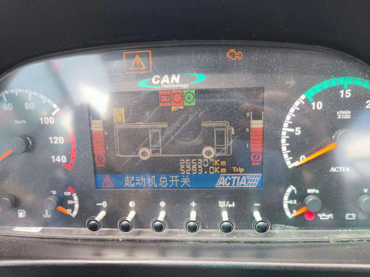 ยูโร 3 รถบัสเมืองมือสอง 55 ที่นั่ง LHD รถบัสสาธารณะมือสอง ความเร็วสูงสุด 100km/h