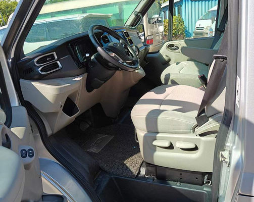 Ford TRANSIT 11 ที่นั่ง รถพาหนะธุรกิจ Hiace มือสอง LHD 140hp เครื่องยนต์ดีเซล 103kw