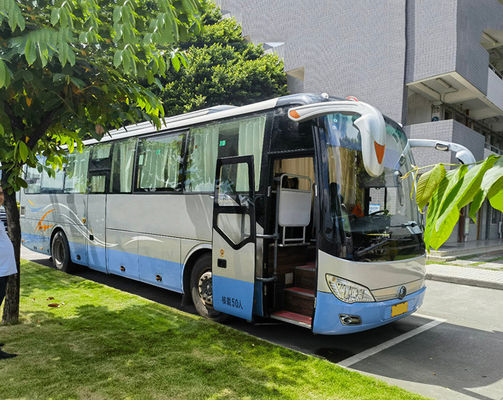 รถบัสใช้แล้ว 50 ที่นั่ง เครื่องยนต์ดีเซล 12 เมตร LHD Euro 5 รถโค้ชใช้แล้ว