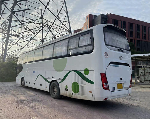 Higer 54seats LHD Euro 5 รถบัสรถบัสมือสอง การขนส่งที่น่าเชื่อถือ รถบัสท่องเที่ยวมือสอง