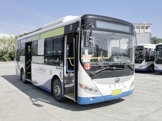 รถบัส Yutong Transit 20-40 ที่นั่ง รถบัสเมืองไฟฟ้า พร้อมเครื่องส่งอัตโนมัติ รถบัสสาธารณะ LHD