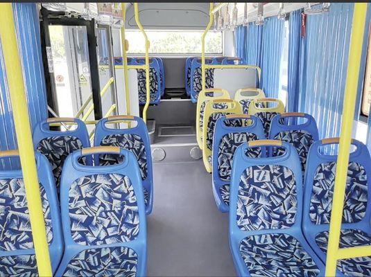 รถบัส Yutong Transit 20-40 ที่นั่ง รถบัสเมืองไฟฟ้า พร้อมเครื่องส่งอัตโนมัติ รถบัสสาธารณะ LHD