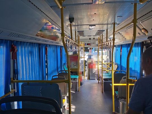 รถบัส Yutong Electric Transit 69km/h รถบัสเมืองที่ครอบครองโดยมือซ้าย