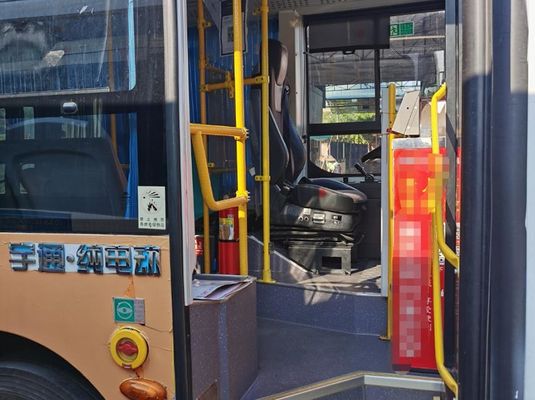รถบัส Yutong Electric Transit 69km/h รถบัสเมืองที่ครอบครองโดยมือซ้าย