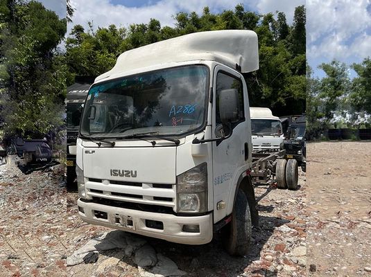 Isuzu รถบรรทุกมือสอง 600p ELF 4X2 รถบรรทุกเบามือสอง 175hp เครื่องยนต์ดีเซล รถบรรทุกสินค้า รถบรรทุก