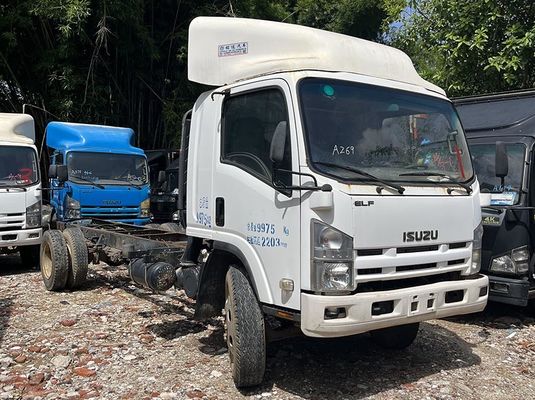 รถบรรทุก Isuzu มือสอง ELF รถบรรทุก 600p 700P 4X2 รถบรรทุกเบามือสอง 175hp เครื่องยนต์ดีเซล รถบรรทุก