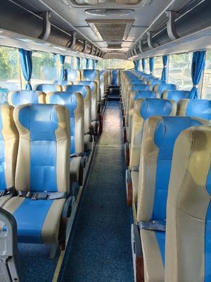 57-59 ที่นั่ง รถบัสสะดวก 12 เมตรมือสอง มีน้ํามันดีเซล และน้ําหนัก 11800 กิโลกรัม