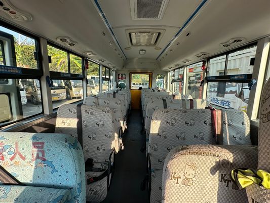 รถตู้โรงเรียนมือสอง 36 ที่นั่ง สีเหลือง เครื่องยนต์ดีเซล พวงมาลัยซ้าย ZK6669DX7