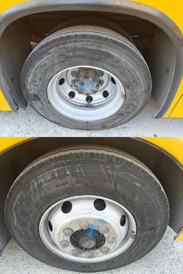 56 ที่นั่ง รถบัสโรงเรียนสีเหลืองมือสอง พร้อมรถยกเก้าอี้ล้อ และน้ํามันดีเซล ดีมาก