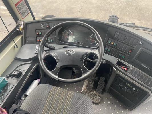 รถบัสไฟฟ้าล้วน KING LONG สีขาว 48 ที่นั่ง มือสอง พร้อมระยะล้อหลัง 1860 และระยะล้อหน้า 2054