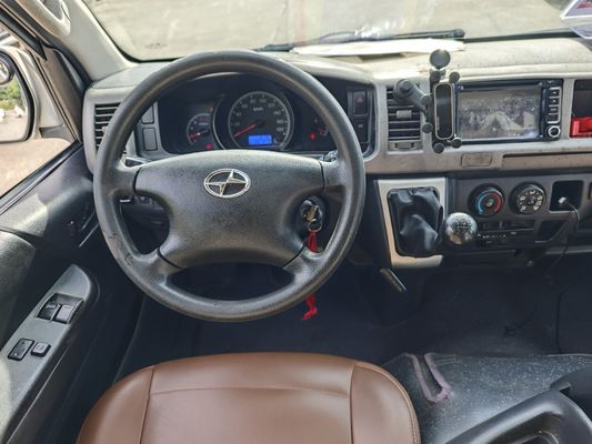 รถมินิบัสดีเซล Dama มือสอง 15 ที่นั่ง สำหรับขนส่งผู้โดยสาร ขนาดโดยรวม ยาว x กว้าง x สูง มม. 5380×1880×2285